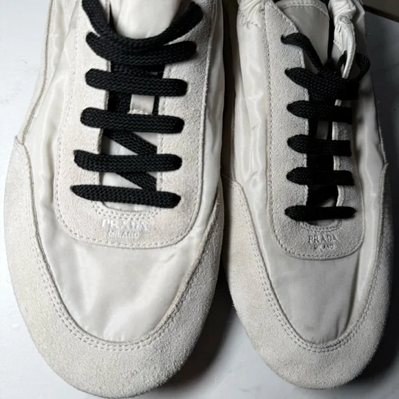 Prada Collapse Re-Nylon and suede elasticized sneakers - Picture 12 of 12